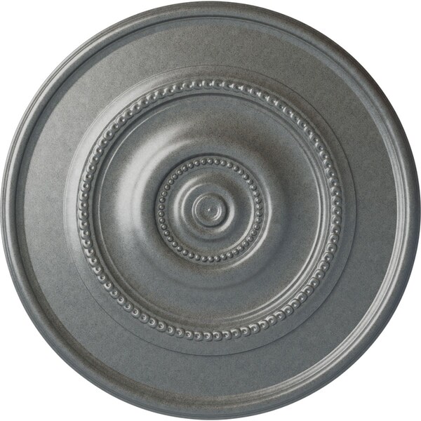 Ekena Millwork Traditional Reece Ceiling Medallion (Fits Canopies up to 5 7/8"), 24 3/8"OD x 1 1/8"P, Platinum CM24REPLS - main